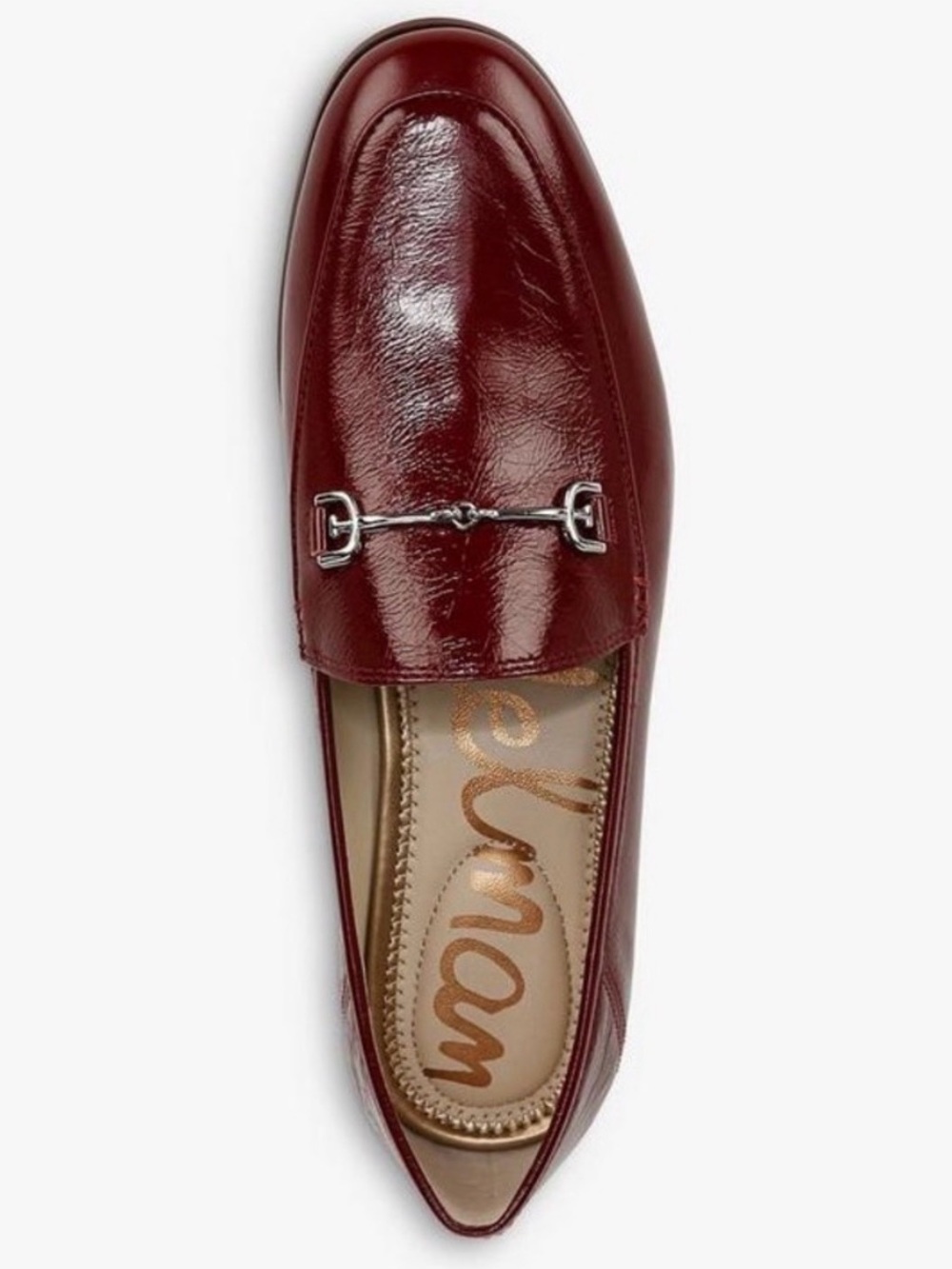 SAM EDELMAN Loraine Patent Red Leather Loafer